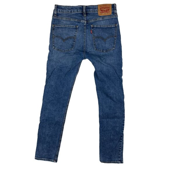 Levi's 510 Skinny Blue Jeans Size 16 Reg 28x30 Stretch Denim Adjustable Boys Kid - Picture 3 of 16